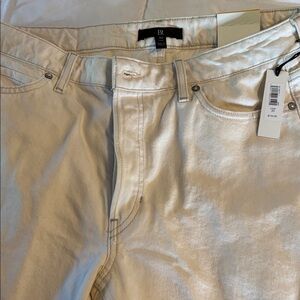 Banana Republic cream colored denim